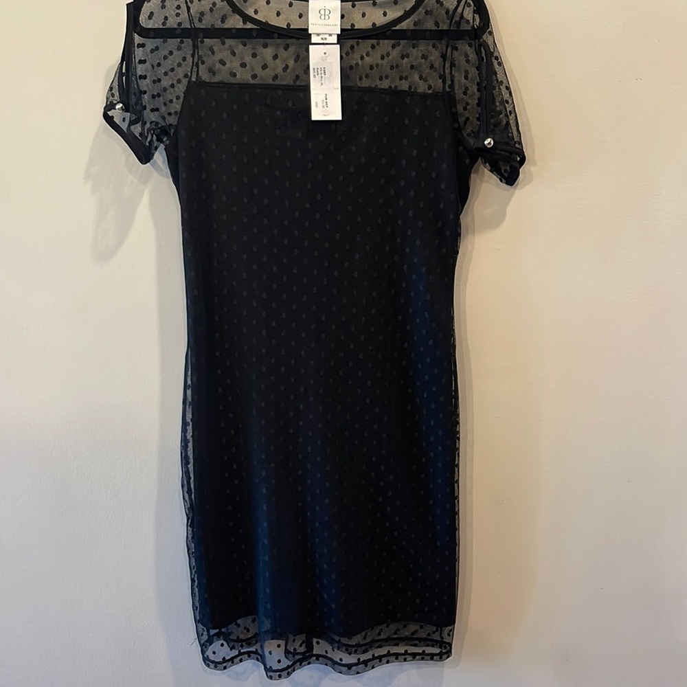 Papillon Blanc Black Dress